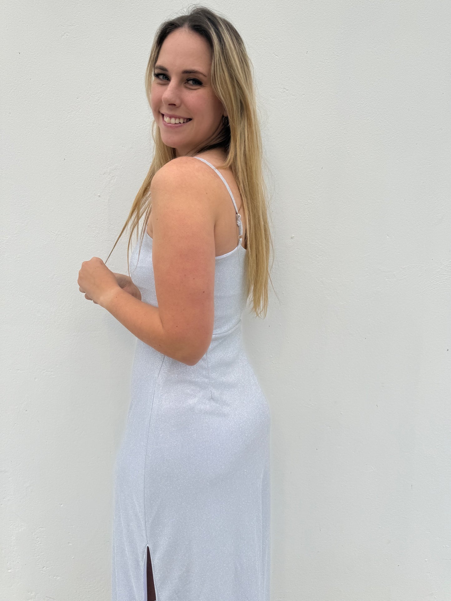 Silver Glitter Dress