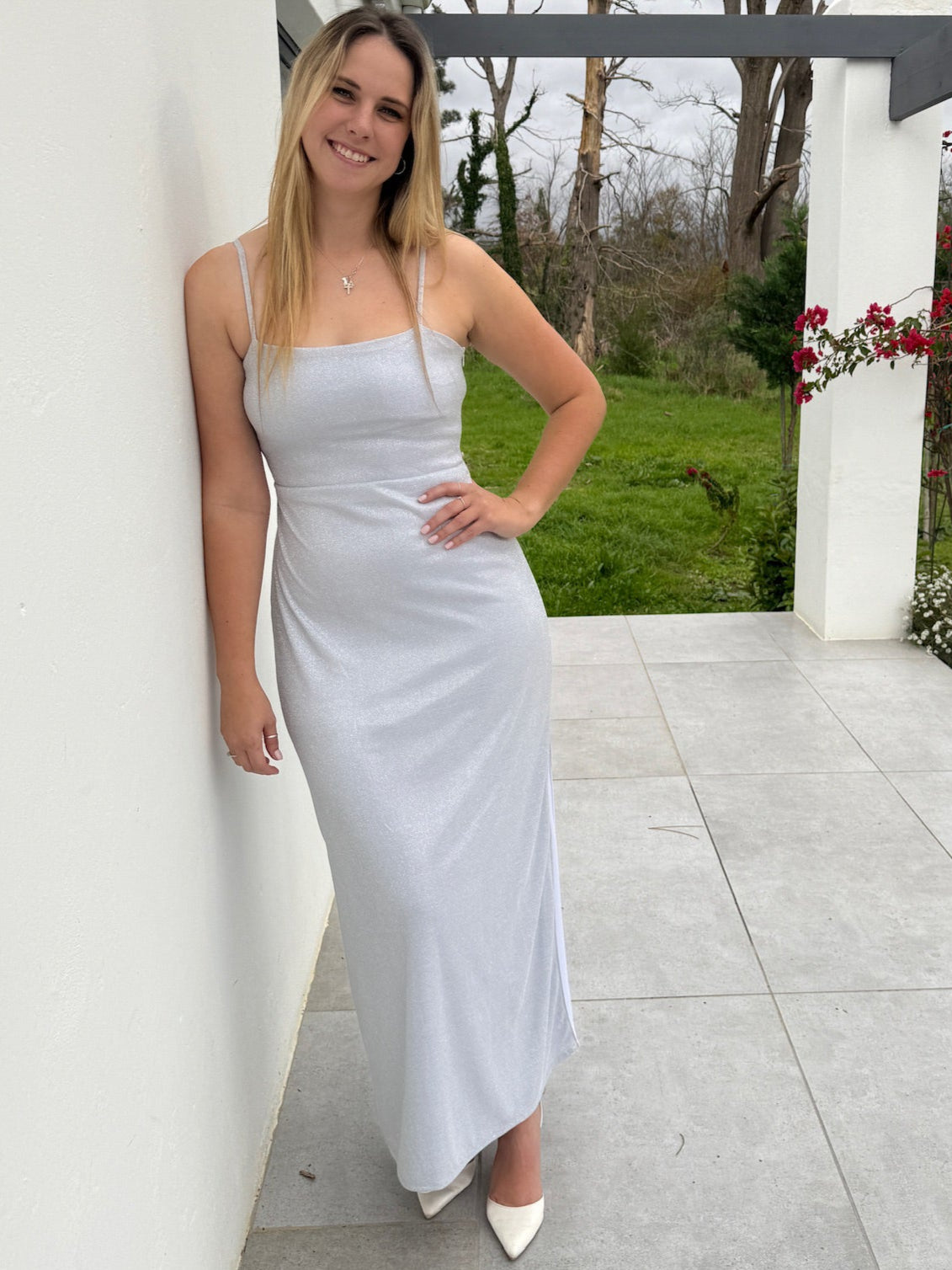 Silver Glitter Dress